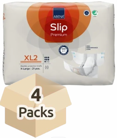 Couche Adulte - Abena Slip XL2 - Carton de 4 paquets (84 unités)
