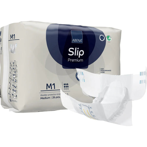Couche Adulte - Abena Slip M1 - Carton de 1 paquets (104 unités)