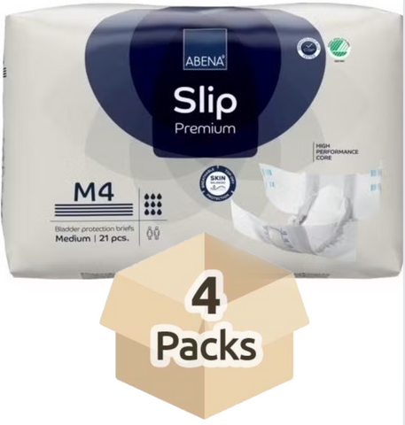 Couche Adulte - Abena Slip M4 - Carton de 4 paquets (84 unités)