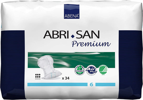 Abri-San 6 - Protections anatomiques -Carton de 3 paquets (102 unités)