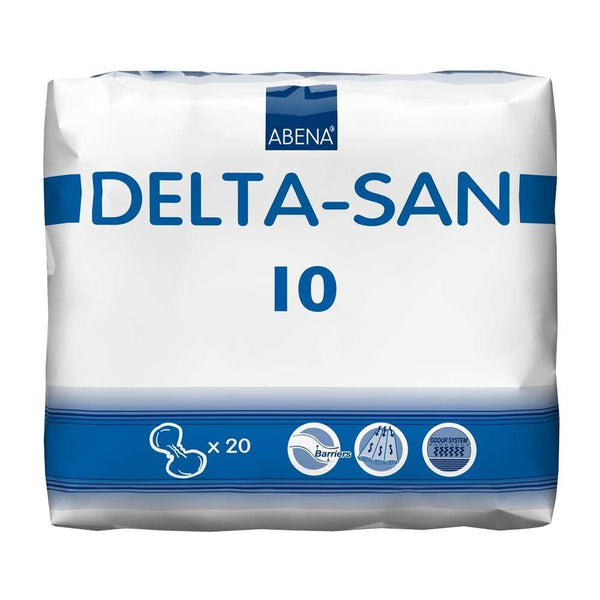 Delta-San 10 - Protections anatomiques -Carton de 4 paquets (80 unités)
