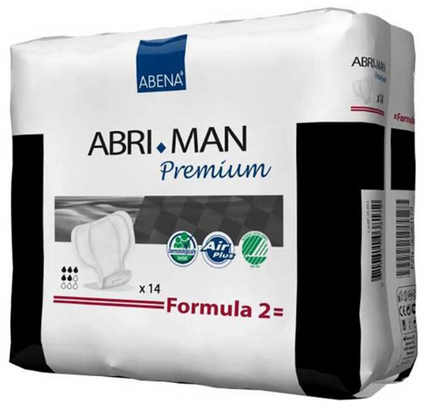 Abena Abri-Man Lot de 6 paquets de 14 protections pour incontinence pour homme Formule 2
