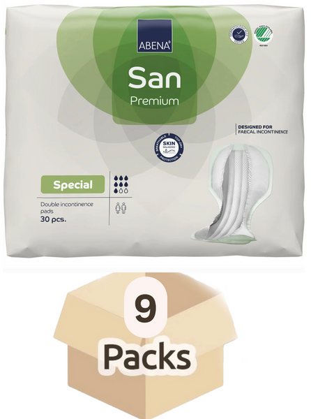 Abri-San 4 - Protections anatomiques - Carton de 9 paquets (270 unités)