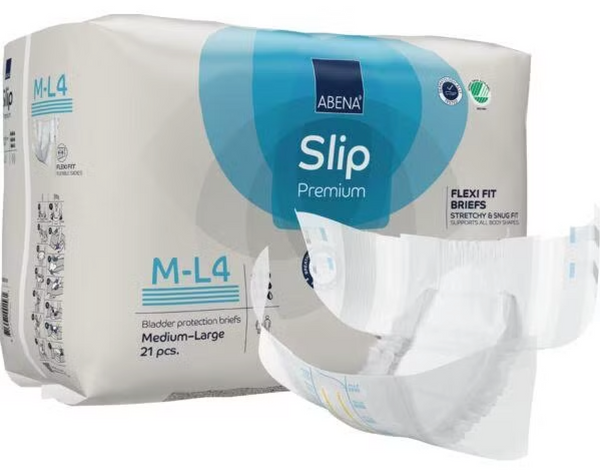 Couche Adulte  - ABENA Slip Flexi Fit M-L4- Carton de 4 paquets ( 84 unités)