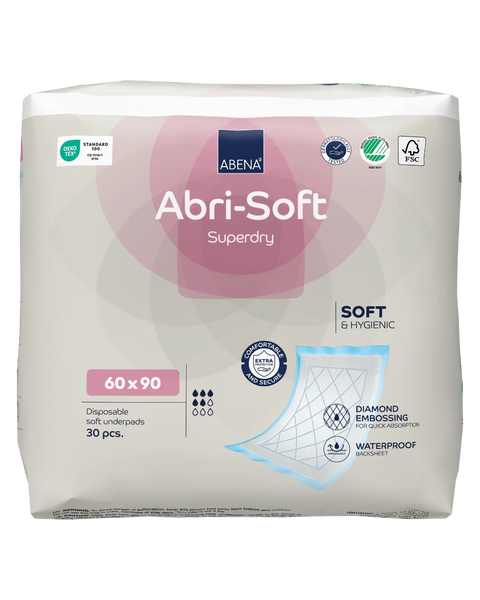 Alèse Abena - Abri Soft Super Dry  60 x 90 cm -  Carton 4 paquets (120 unités)