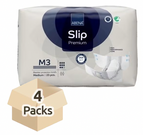 Couche Adulte - Abena Slip M3 - Carton de 4 paquets (92 unités)