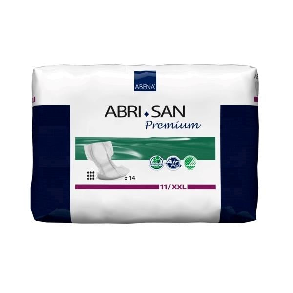 Abri-San 11 XXL - Protections anatomiques -Carton de 4 paquets (56 unités)