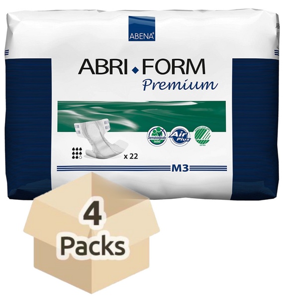 Couche Adulte - Abri Form M3 - Carton de 4 paquets (88 unités)
