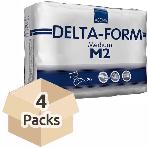 Couche Adulte - Delta form M2 - Carton de 4 paquets (80 unités)