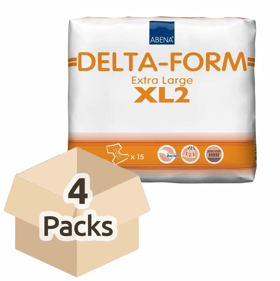 Couche Adulte - Delta Form XL2 - Carton de 4 paquets ( 60 unités)