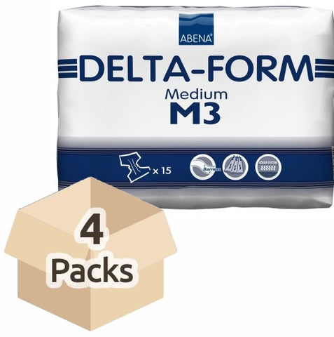 Couche Adulte - Delta form M3 - Carton de 4 paquets (60 unités)