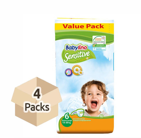 Couche bébé - Babylino Taille 6 - Carton de 4 paquets (160 units)