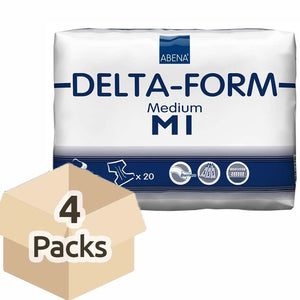 Couche Adulte - Delta Form M1 - Carton de 4 paquets (80 unités)