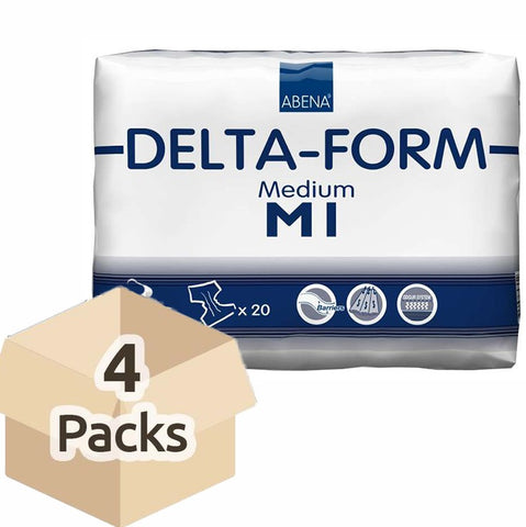 Couche Adulte - Delta Form M1 - Carton de 4 paquets (80 unités)