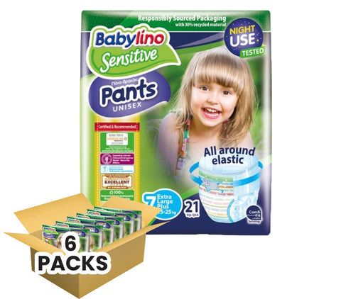 Couche enfant - Babylino Taille 7 - Carton de 6 paquets (126 units)