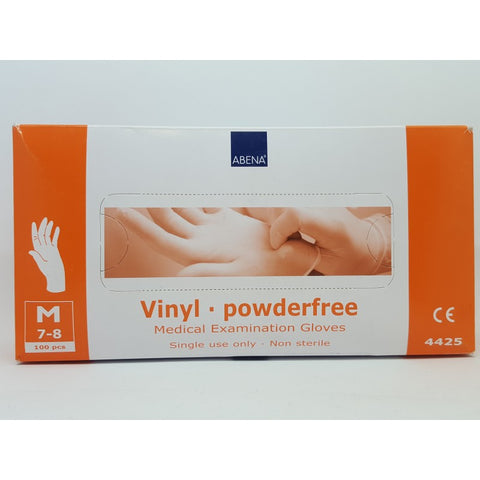 ABENA Lot de 100 gants jetables en vinyle