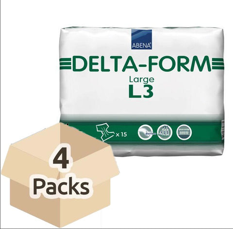 Couche Adulte - Delta Form L3 - Carton de 4 paquets (60 unités)