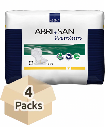 Abri-San 7 - Protections anatomiques -Carton de 4 paquets (120 unités)